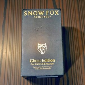 NEW SOLD OUT SNOW FOX GHOST EDITION GUA SHA BRUSH & MASSAGER FOR THINNING HAIR